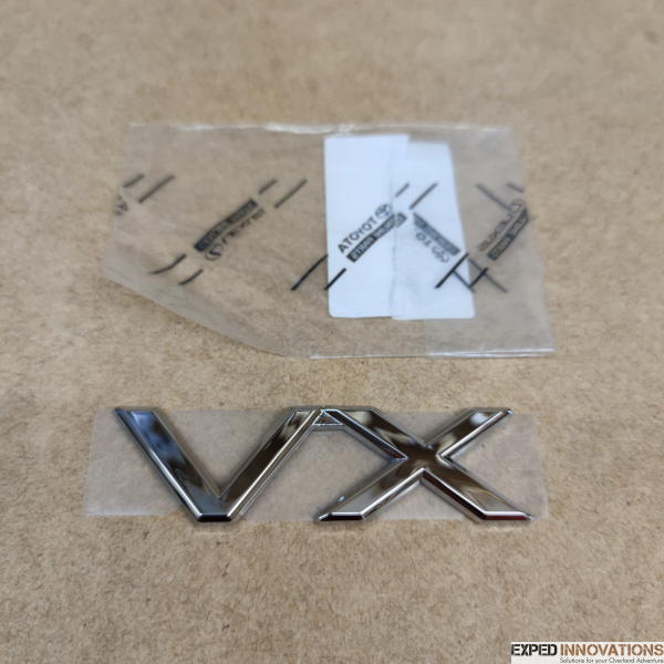 Toyota LandCruiser Aufkleber Sticker VX Silber Symbol