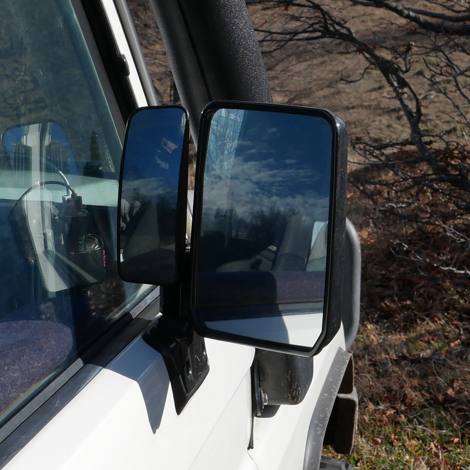 Toyota LandCruiser J7 BJ LJ GRJ HZJ PZJ 70 71 73 74 75 76 78 79 Außenspiegel Zusatz-Spiegel Winkel Nachrüst Satz Kit Set